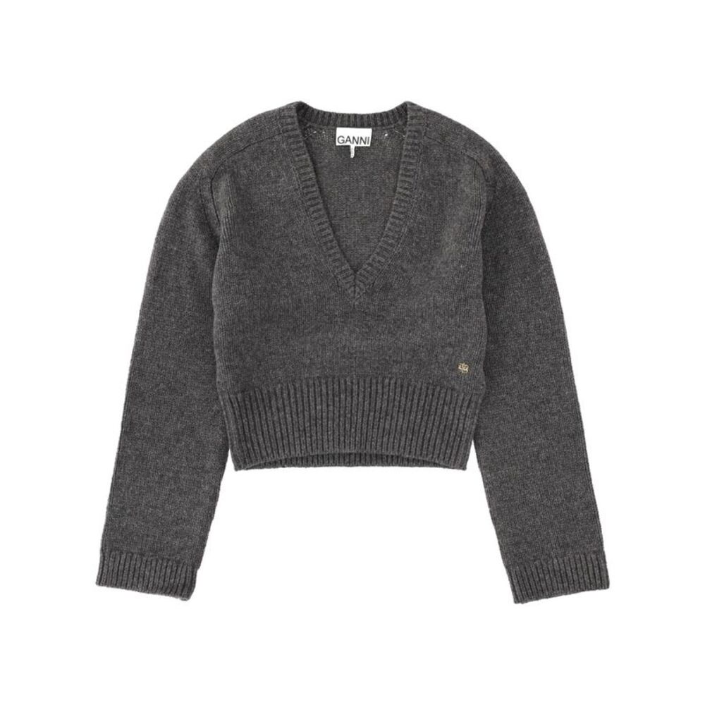 Ganni Women V-Neck Sweater